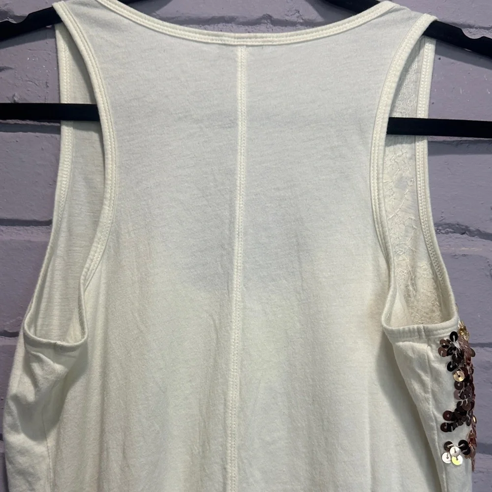 NWOT Express Sequin Embellished Yellow Tank Top size M - Picture 6 of 7